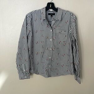 EUC Banana Republic Champagne Glass Shirt. Medium